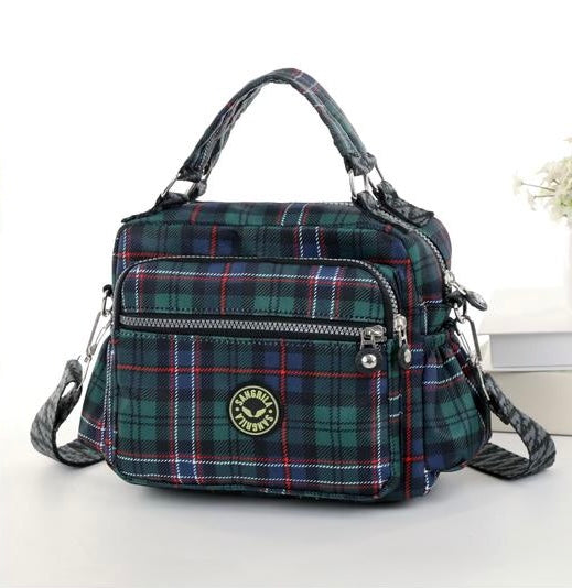 Small Cross Greenbody Tartan Bag